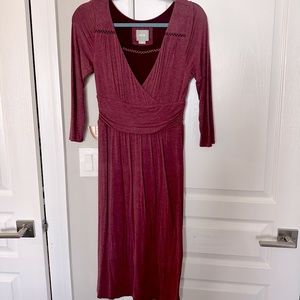 Maeve v-neck midi dress